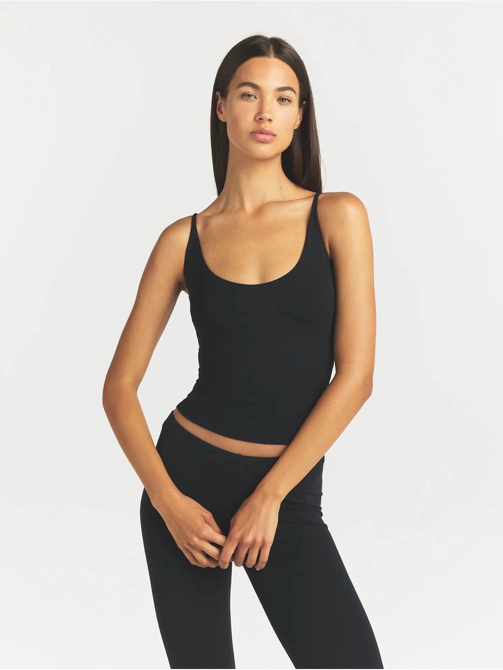NEW Skims Black Scoop Neck Cami, S